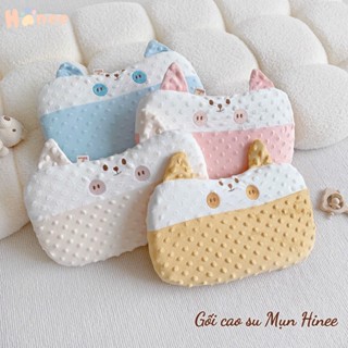  Gối Cao Su Nhung Hạt Đậu Hinee Tai Gấu - Gối Nằm Cho Bé Từ Sơ SInh Đến 12 Tháng 
