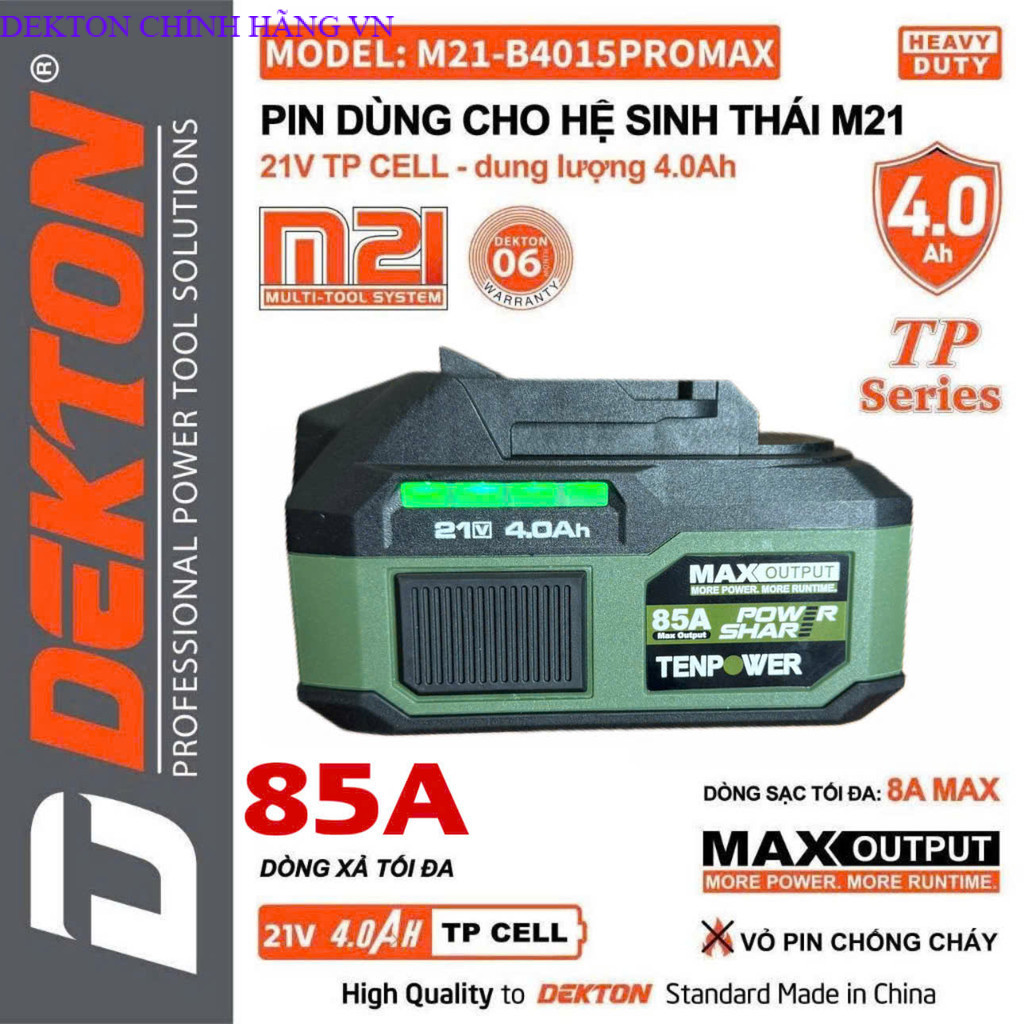 Pin Dekton M21-B4015promaxOLIU và M21 chính hãng DEKTON CHVN