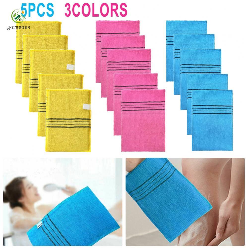 [FUXIN]Refreshing and Rejuvenating Shower Soft Towels Pack of 5 Exfoliating Bath Towels