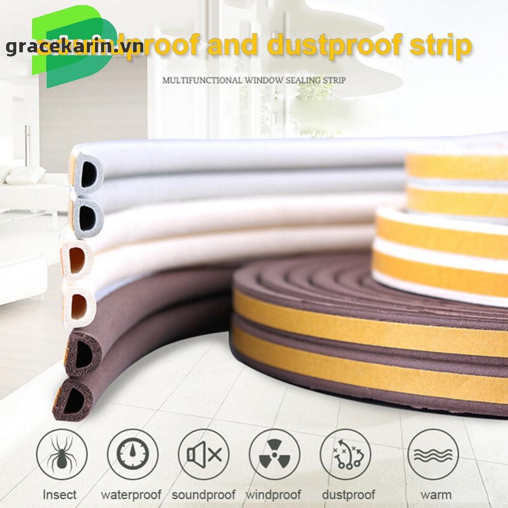 Noise Insulation Door Insulation Strip Waterproof & Easy to Cut 5M Self adhesive