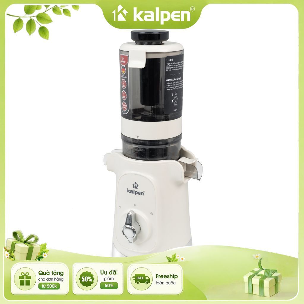 Máy Ép Chậm Kalpen J10 ép kiệt bã đến 98% Bảo Hành 2 Năm