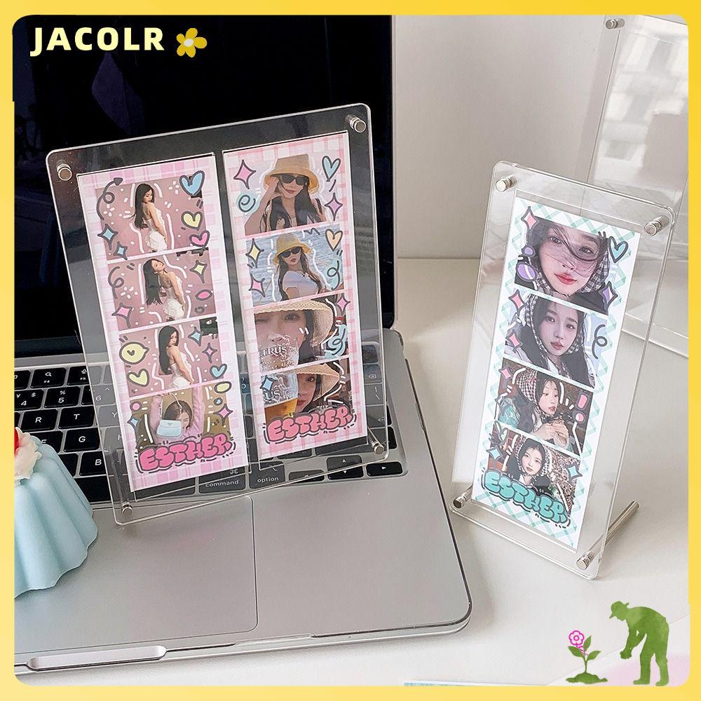 JACOLR Kpop Photocard Frame, Acrylic DIY Frame Photocard Stand, INS Picture Frame Life Four Cut