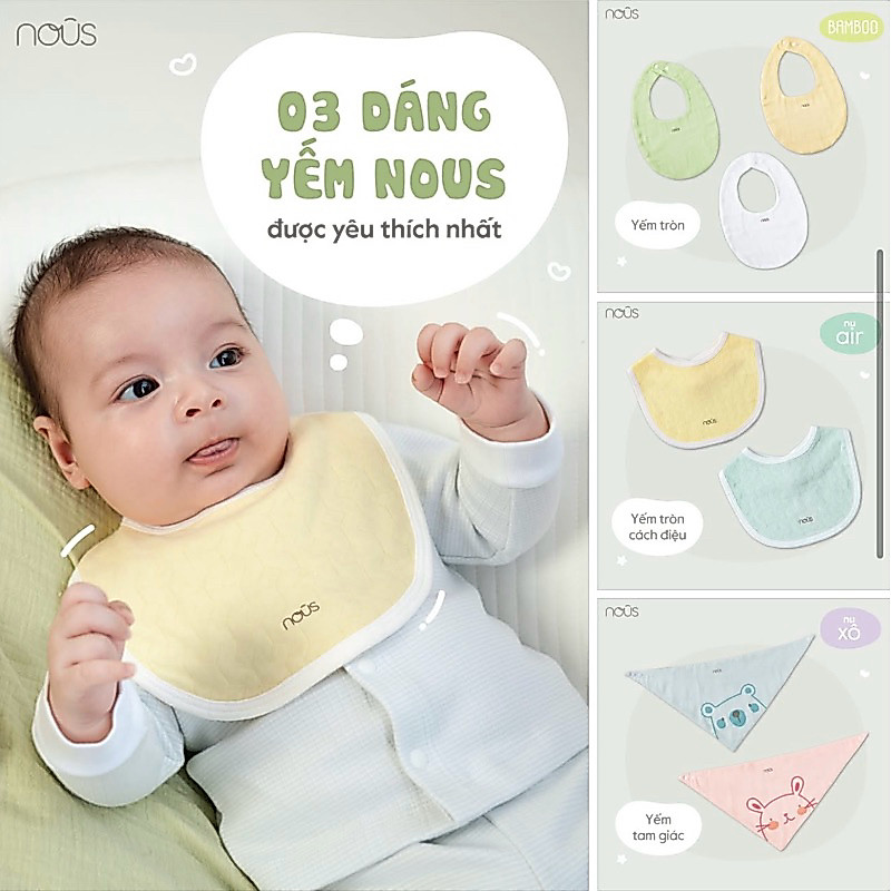 Yếm xô nous cho bé sơ sinh