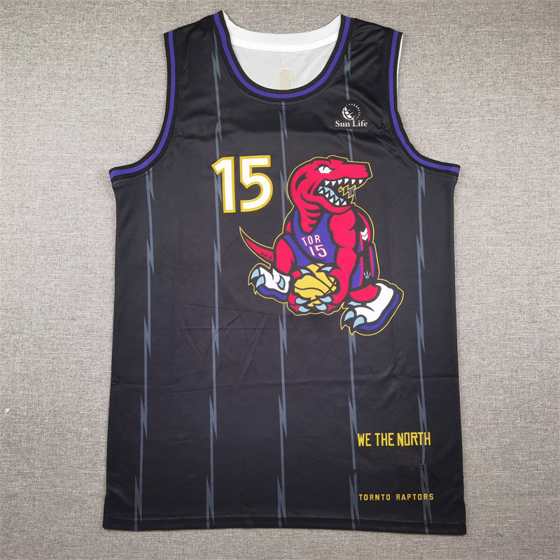 Số rồng 2025 15 CARTER Black City Edition BASKETBALL Đồng phục CARTER BASKETBALL JERSEY