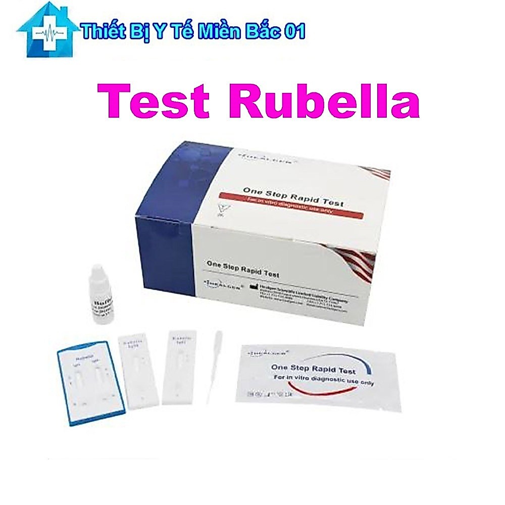 Test Chẩn Đoán Rubella IgG/IgM Combo Rapid Test Cassette (Hộp 25 Test)