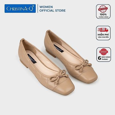 Giày Búp Bê Nữ Mũi Vuông CHRISTINA-Q GBB195G