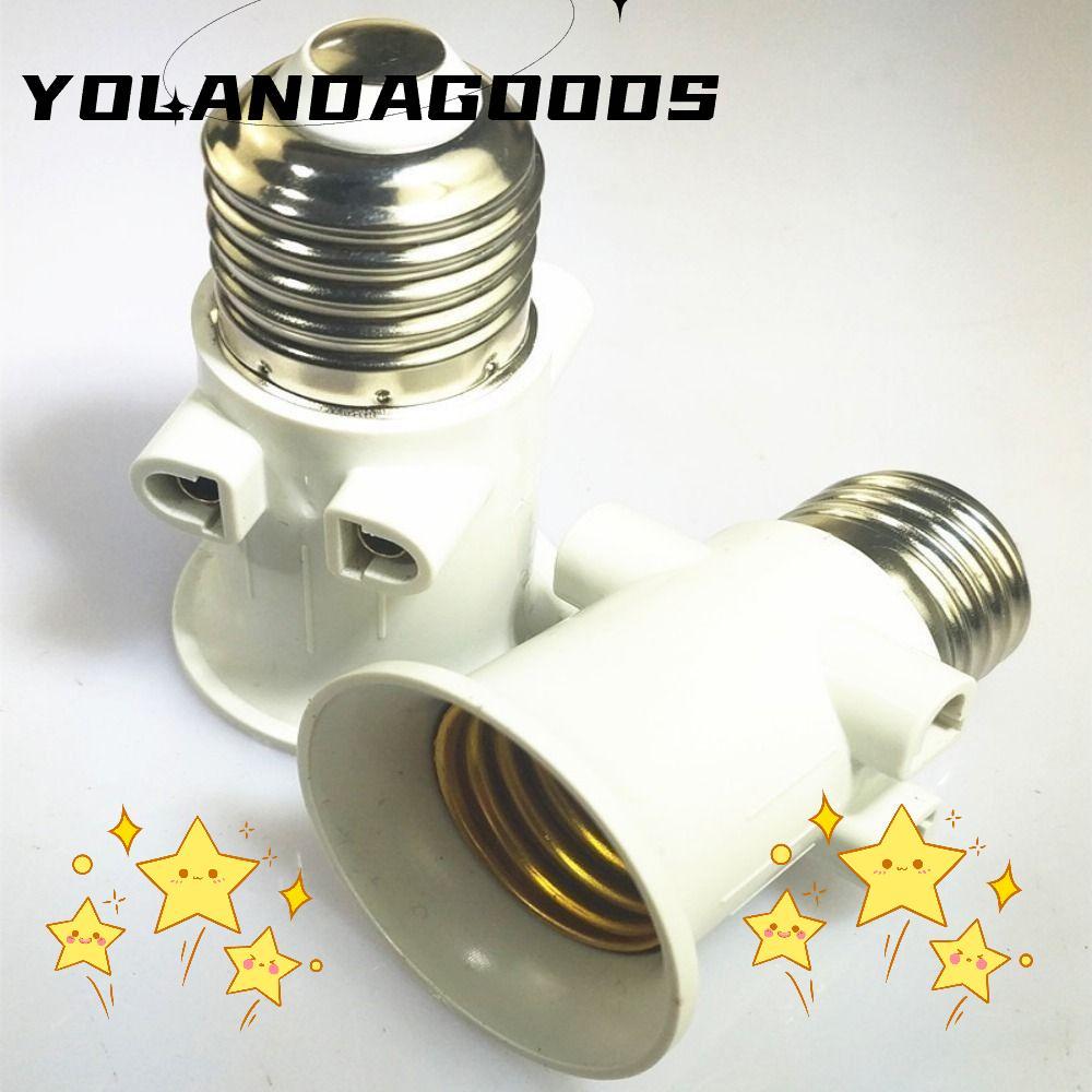 Đầu nối phích cắm YOLA EU, Bộ chuyển đổi đèn ABS E27 EU Bộ chuyển đổi bóng đèn LED, Ổ cắm E27 Phụ ki