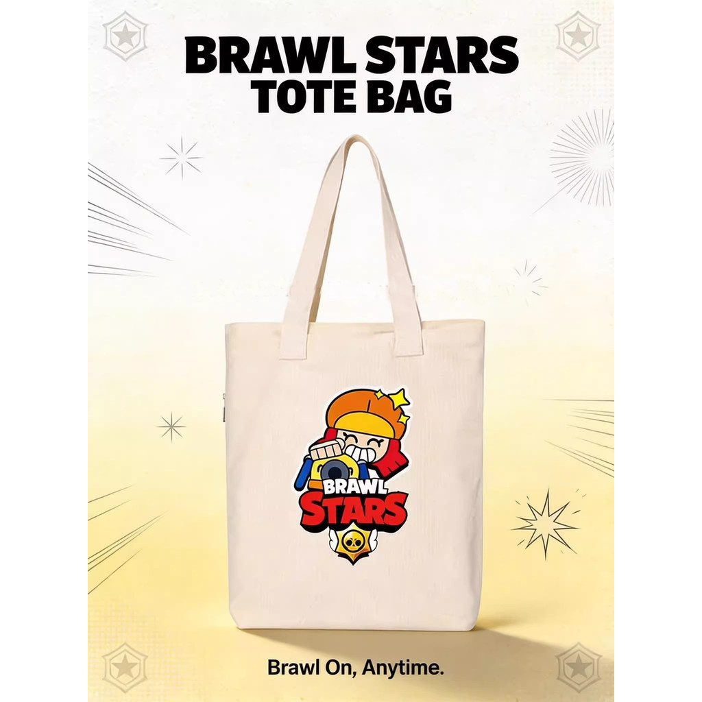 BrawlStars BrawlStars Đồng Thương Hiệu Túi Vải Nam Spike Leon Hàng Hóa Túi Vải Đi Lại Túi Messenger