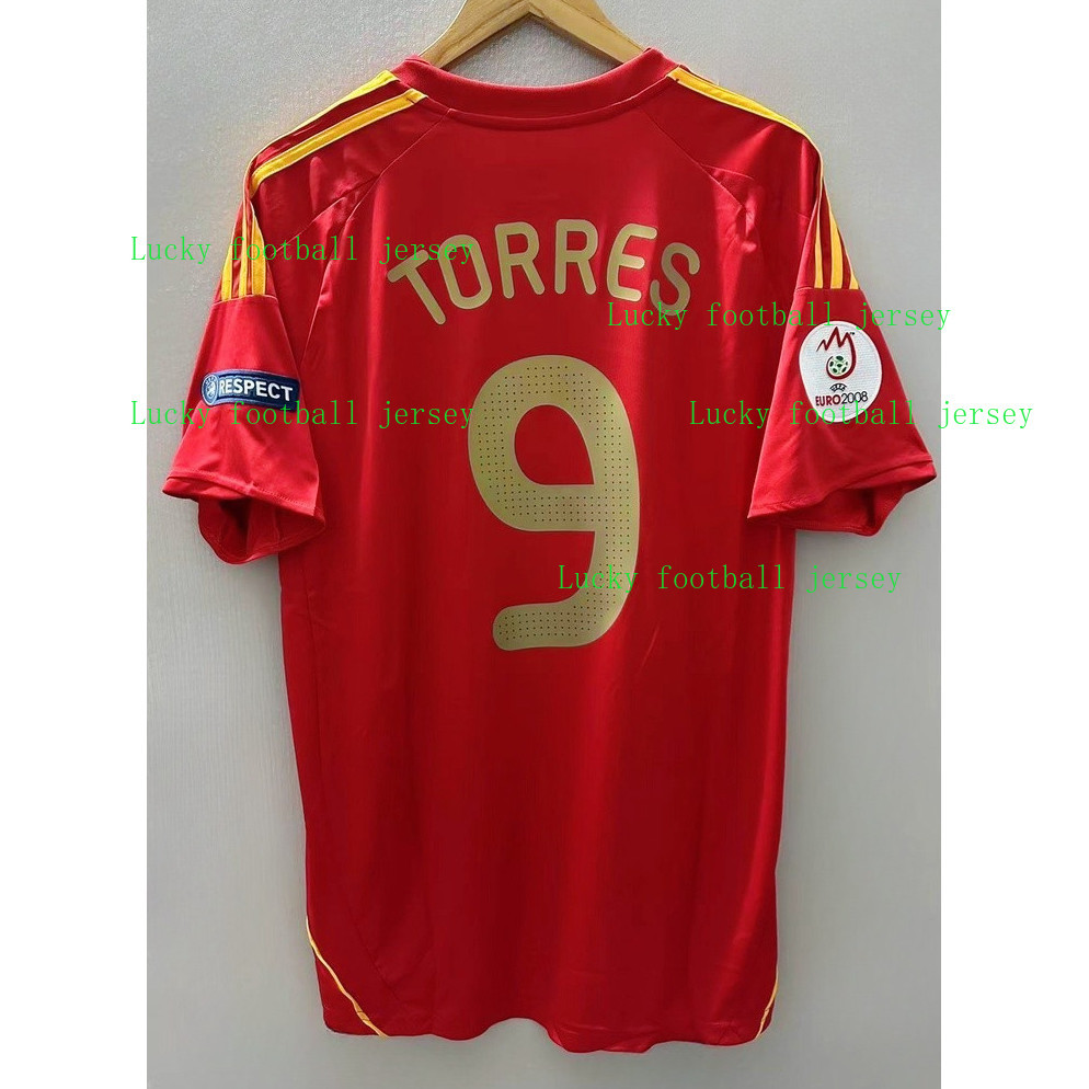 Áo thun bóng đá cổ điển Torres & Fabregas, chất lượng cao, tự thiết kế