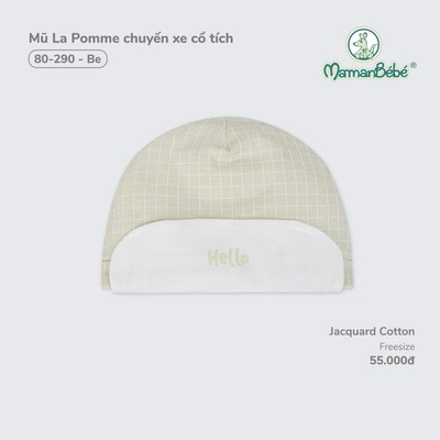 Mũ La Pomme chuyến xe cổ tích - Sợi Jacquard Cotton thoáng khí an toàn – Bé trai