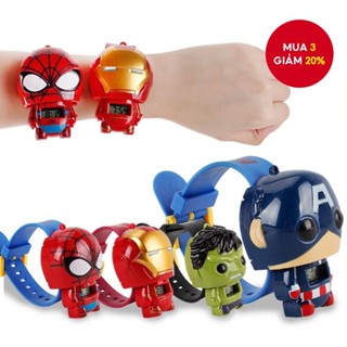 Đồng hồ siêu anh hùng Avengers Phim hoạt hình Captain America Người nhện Đồng hồ điện tử