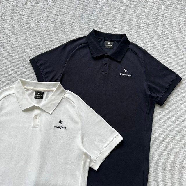Spot Snow Peak Sp Snow Peak Cơ Bản Nhãn Nhỏ In Hình Nam Nữ Thoáng Khí Đính Hạt Cotton Ngoài Trời Áo 