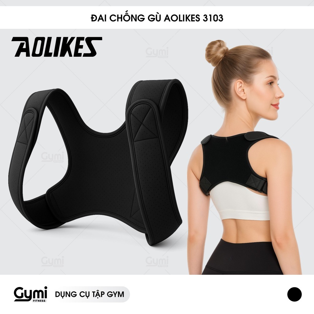 Đai Đeo Chống Gù Lưng Aolikes 3103; Cố Định Xương Đòn; Chống Gù Lưng; Vẹo Cột Sống