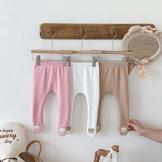Quần Legging Sơ Sinh Bé Họa Tiết Động Vật Dễ Thương Đáy 0-24 Tháng