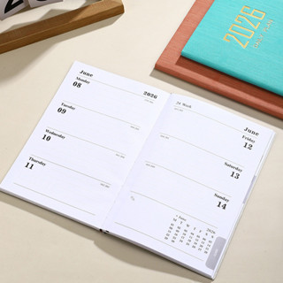  Sổ Kế Hoạch 2026 A5 – 128 Trang Bìa Da PU Cao Cấp Lịch Tuần & Tháng Sổ Ghi Chú Học Tập Văn Phòng 