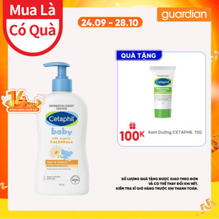 Sữa Tắm Gội Trẻ Em Cetaphil Baby Gentle Wash & Shampoo With Organic Calendula 400ml