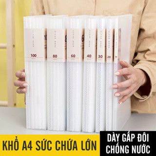  File Lá Đựng Tài Liệu A4 Trong Suốt – Bìa Lá Hồ Sơ Nhựa PP Chống Thấm Nước Bền Đẹp 