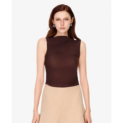 GIGI - Áo sát nách nữ phom ôm xếp nếp_G1211T252304-14