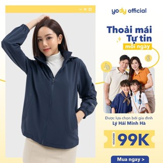 Áo khoác nữ Yody gia đình 3C Pro chất liệu cao cấp cản gió giữ ấm áo gió nhiều màu chống UV AKN6012