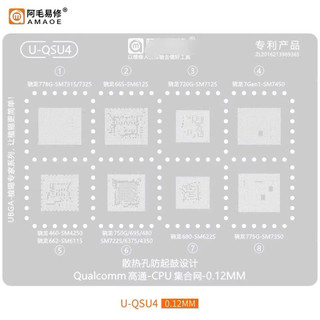 Vỉ làm chân Amaoe U-QSU4 778G/750/775G/SM7325/7450/7225/4250/4350/6375/7350