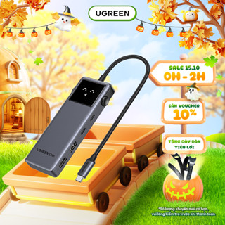 Hub chuyển đổi Type C Ugreen 6 in 1/ 7in 1 | Thiết kế Groovy Robot | Truyền tải nhanh chóng | BH 18T 1 đổi 1 35998 45155