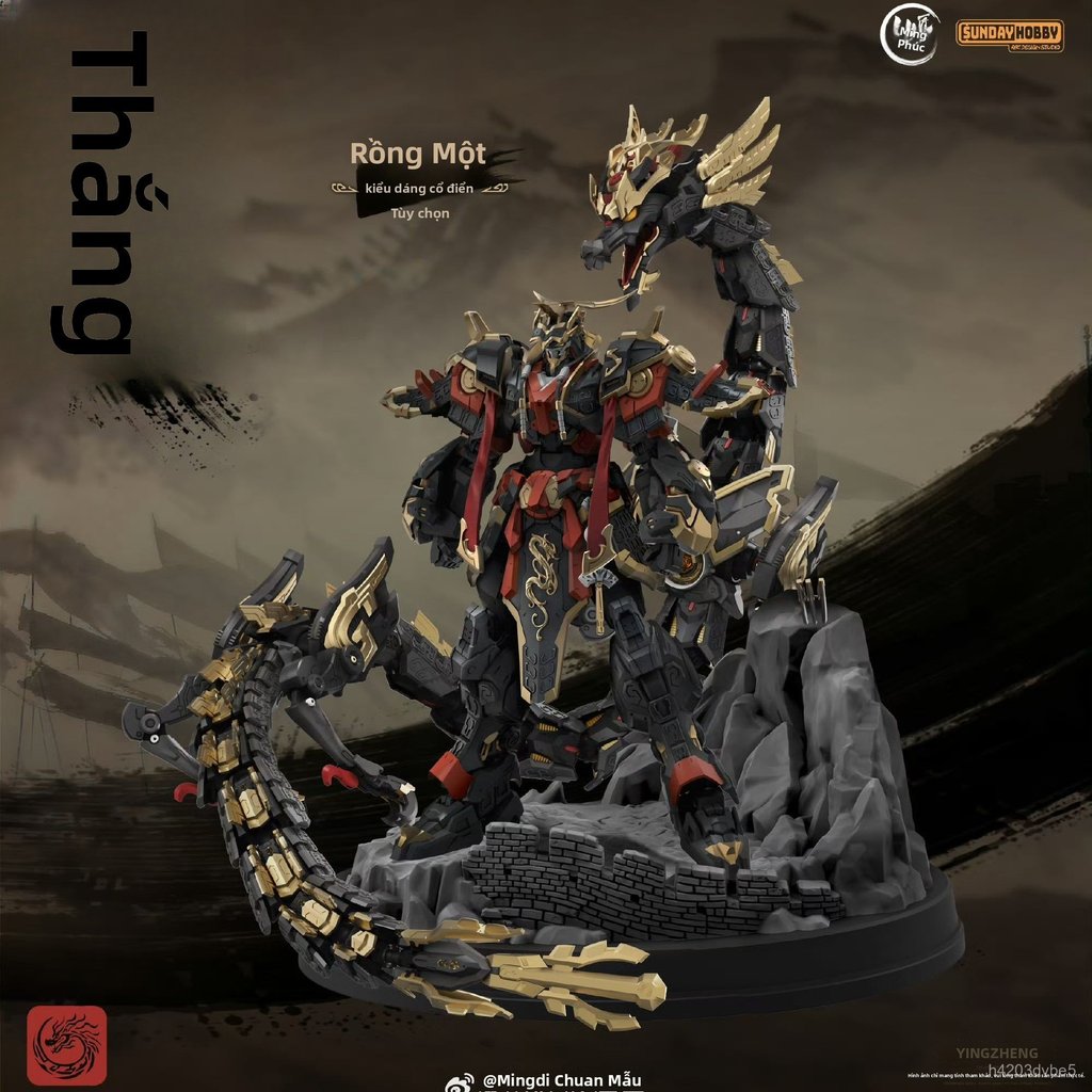 Mô hình mecha hợp kim khung hoàn thiện Emperor Yingzheng Mingjiangzhuan Gundam cao cấp