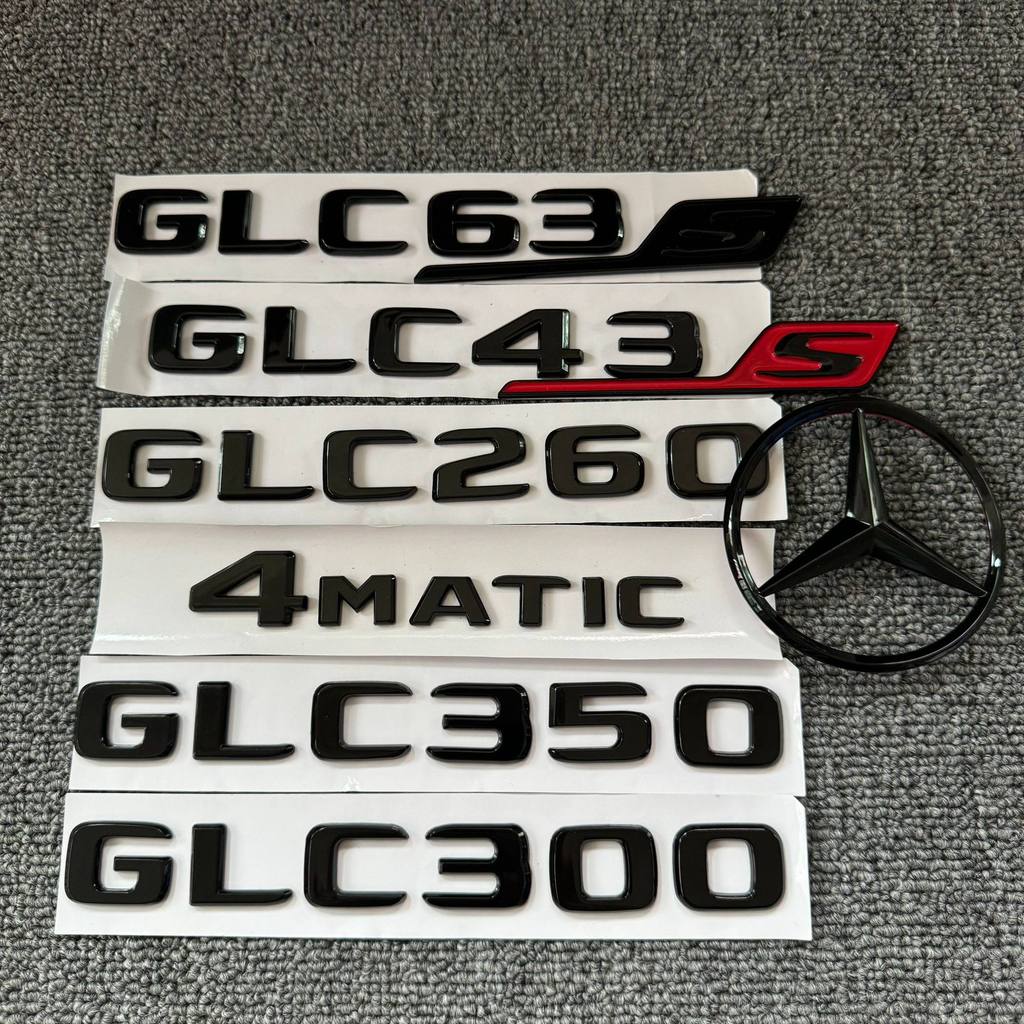 Đã sửa đổi Mercedes-Benz GLC43 GLC53 GLC63 GLC300 GLC350 GLC260 Nhãn đuôi màu đen sáng Nhãn sau