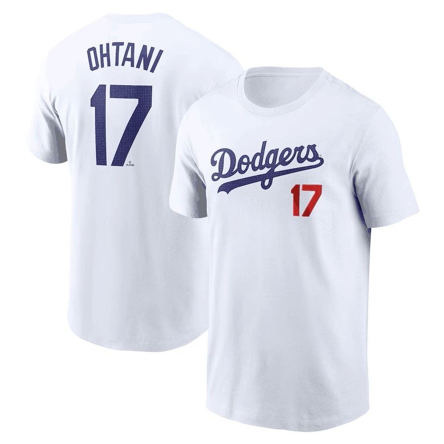 Liên đoàn bóng chày Dodgers Los Angeles Dodgers 17 #Ohtani Áo thun ngắn tay Otani Shohei