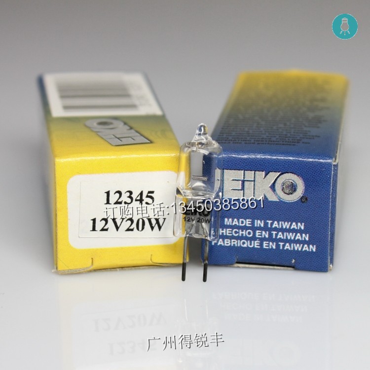 Bóng đèn Halogen EIKO 12V 20W, kính hiển vi, dụng cụ phân tích sinh hóa Bóng đèn đo 12V20W