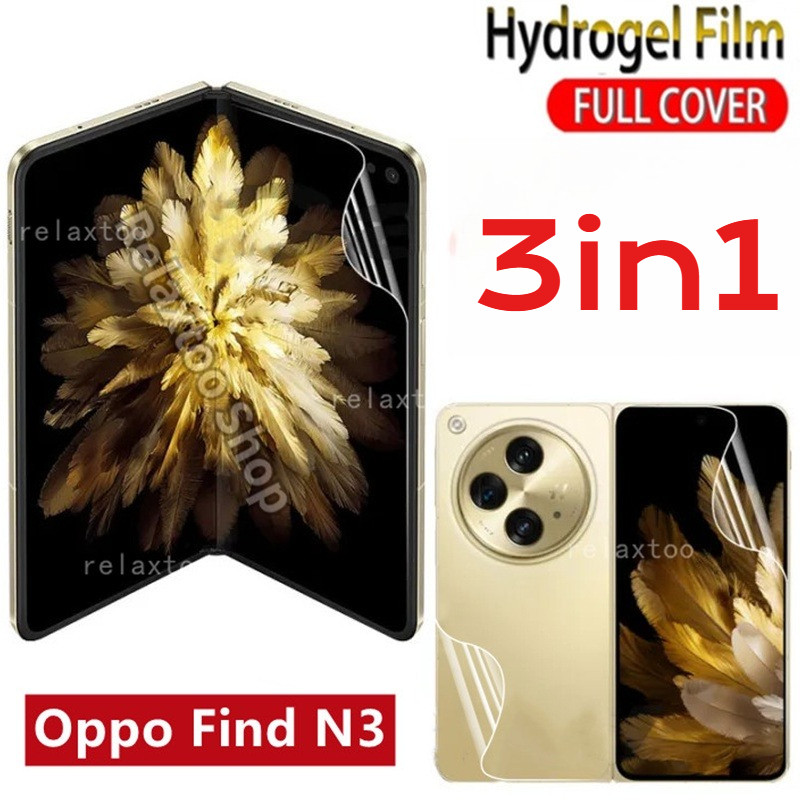 Phim Mềm Hydrogel 3 Trong 1 Ultra HD Cho Oppo Find N6 N5 N3 N2 N Điện Thoại Có Thể Gập Lại Hydrogel 