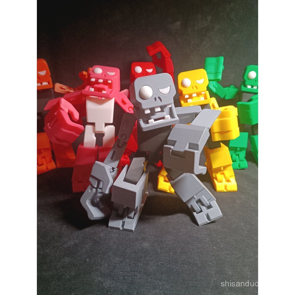 Sản phẩm mới Cây in 3d vs. Zombies Mecha Zombies Transformers Đồ chơi di chuyển Khớp Quan tài Hình V