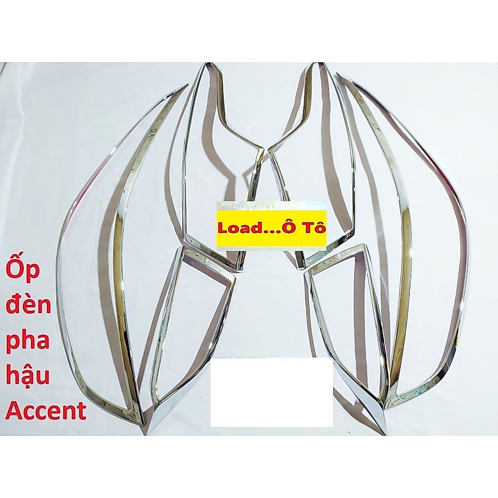 Ốp Viền Đèn Pha và Hậu Accent  2022-2018 Ốp viền đèn xe Accent 2018-2022 Load ô tô