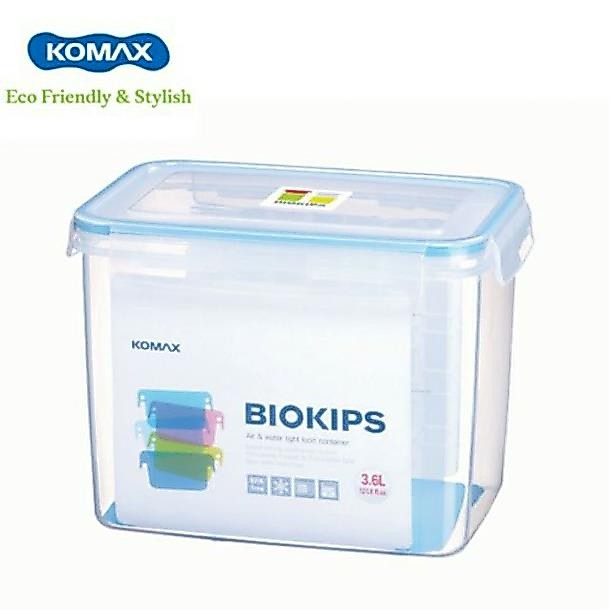 (KOMAX) Hộp nhựa Komax Biokips 3.6L, Nhựa PP dùng được lò vi sóng, xuất xứ Hàn Quốc