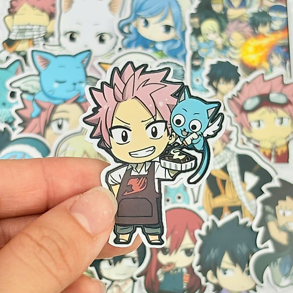 [Fairy Tail] Set 20 sticker trang trí dễ thương, miếng dán sổ tay - Sticker Anime Fairy Tail