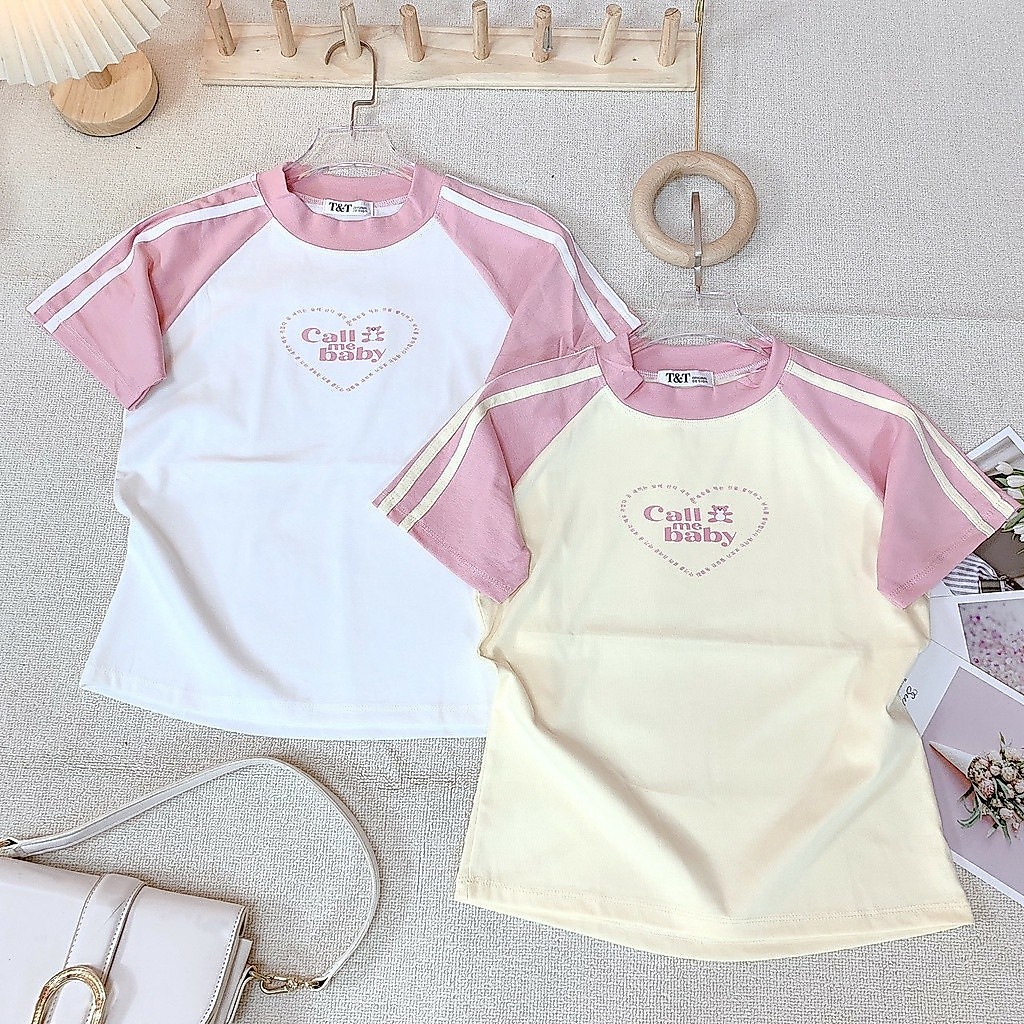 Áo thun babytee dáng ôm in Call Me chất cotton Borip Quảng Châu 4 Chiều - Thiên An Shop