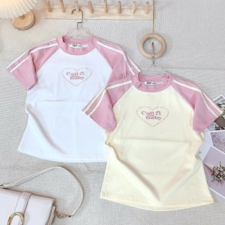 Áo thun babytee dáng ôm in Call Me chất cotton Borip Quảng Châu 4 Chiều - Thiên An Shop