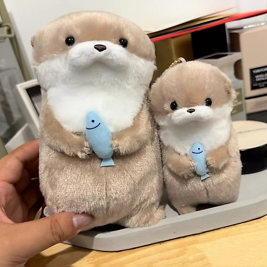 Amuse Dễ Thương Amuse Otter Giữ Ngôi Sao Cá Dino Sang Trọng Búp Bê Mặt Dây Chuyền Móc Khóa Sang Trọn