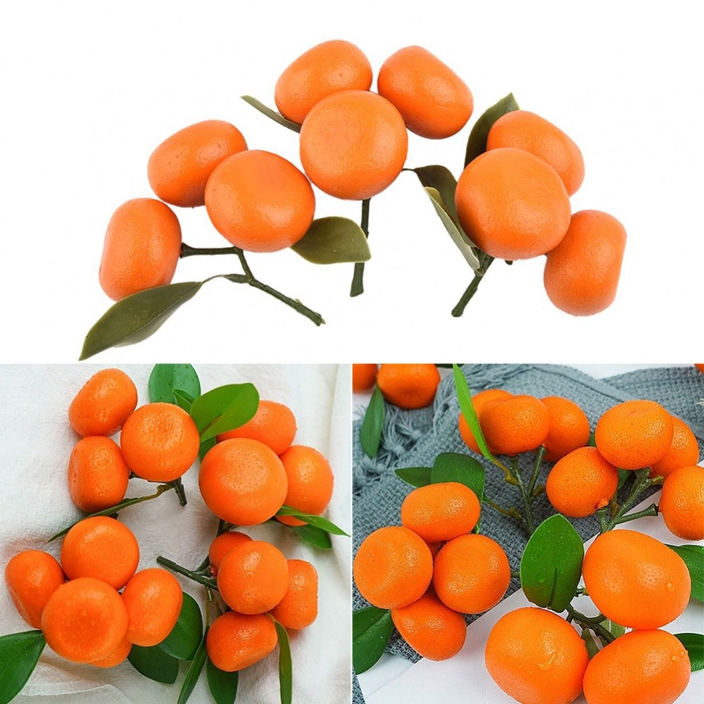 [DOLLDOLL-VN]Fake Orange 9Pcs Fake Food Fruit Diameter 3.7cm For Table Bar Decorations