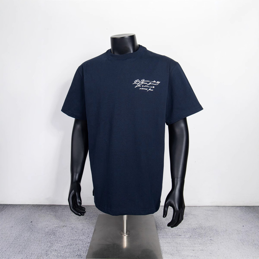 MPFJ COLE BUXTON Handwritten slogan logo Printed Short Sleeve T Shirt Men and Women Casual loose-fit
