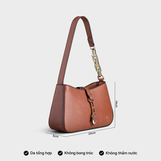 Túi Lata (Thời trang nữ dự tiệc size 24 - Túi đeo vai da HN108)