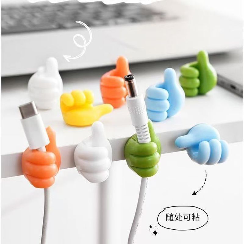 【Cable Organizer】Multifunctional Creative Thumb Hook Organizer, Data Thumb Hook, Finger Holder for C