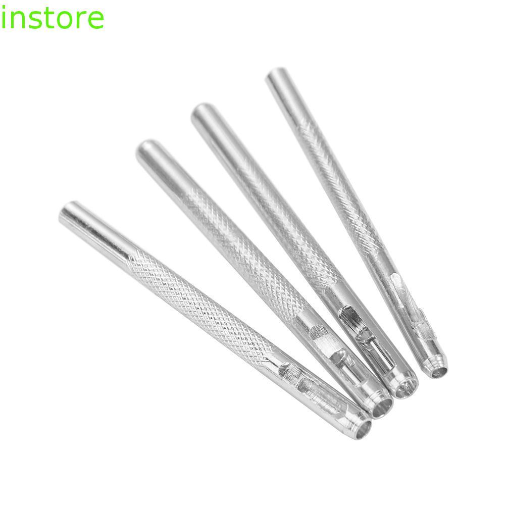 Máy đục lỗ đai INSTORE, Bộ đục lỗ bằng da lỗ tròn 2,5 / 3 / 3,5 / 4mm, Bộ dụng cụ thủ công bằng da T
