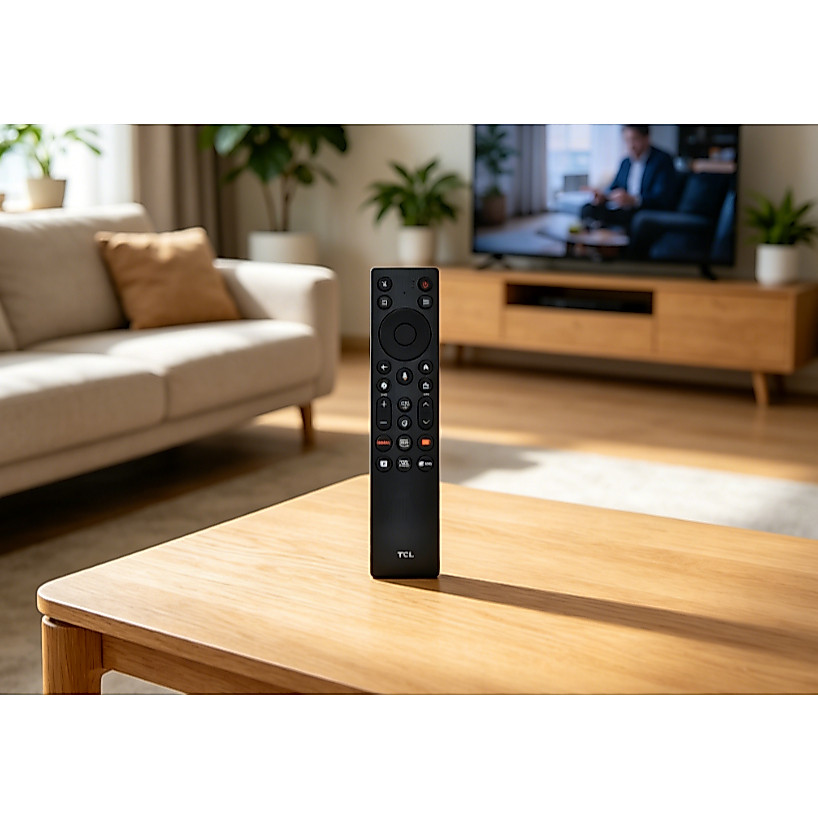 RC813A FMB1 Bluetooth Điều khiển từ xa TV bằng giọng nói Thay thế mới Tương thích TCL 75T6C 2025 Sma