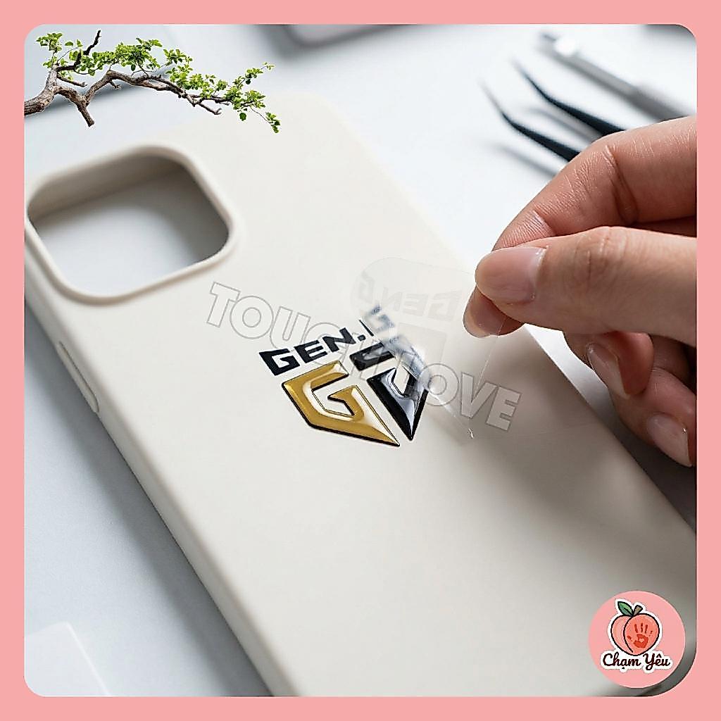 Bộ Sticker Nổi Logo Gen.G Esports LoL Liên Minh Huyền Thoại - Canyon - Chovy - Duro - Kiin - Ruler |