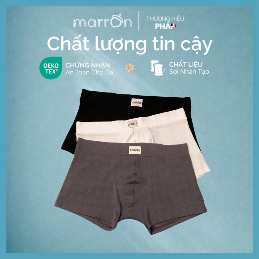 Quần lót nam dáng boxer sợi sồi tự nhiên – Mềm mượt, ôm gọn, thoải mái cả ngày | MARRON CA-M08