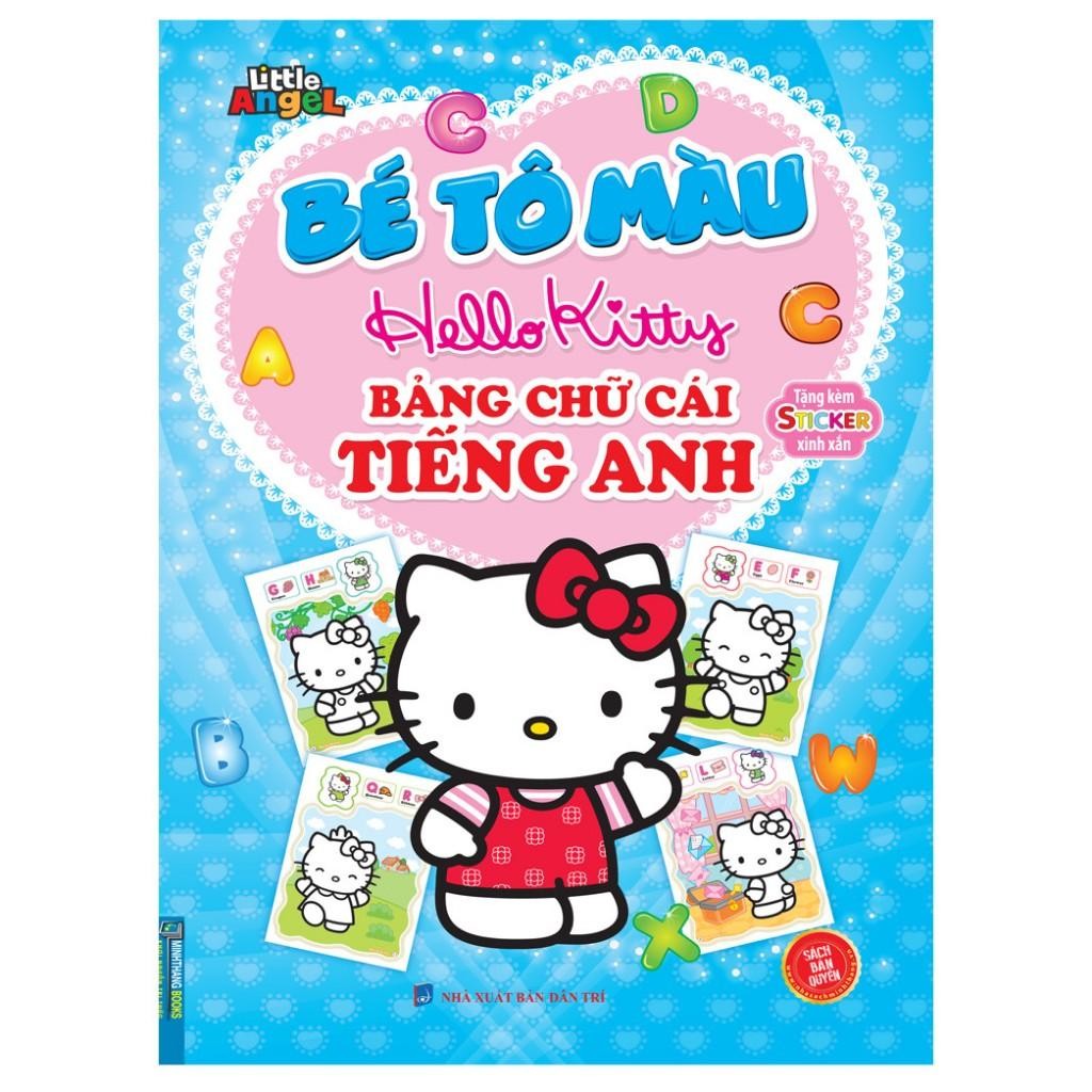 Sách - Bé Tô Màu Hello Kitty - Bảng Chứ Cái Tiếng Anh - Tặng Kèm Sticker Xinh Xắn - Minh Thắng