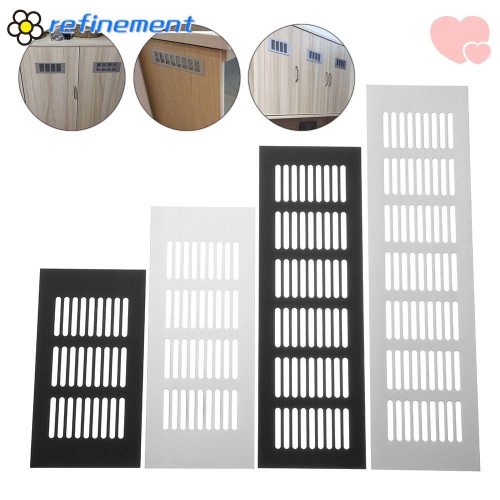 REFINEMENT Lỗ Thông Hơi Bao Louver Nhà Hợp Kim Nhôm Bền Tủ Quần Áo Phụ Kiện Máy Thông Gió Lưới Tản N