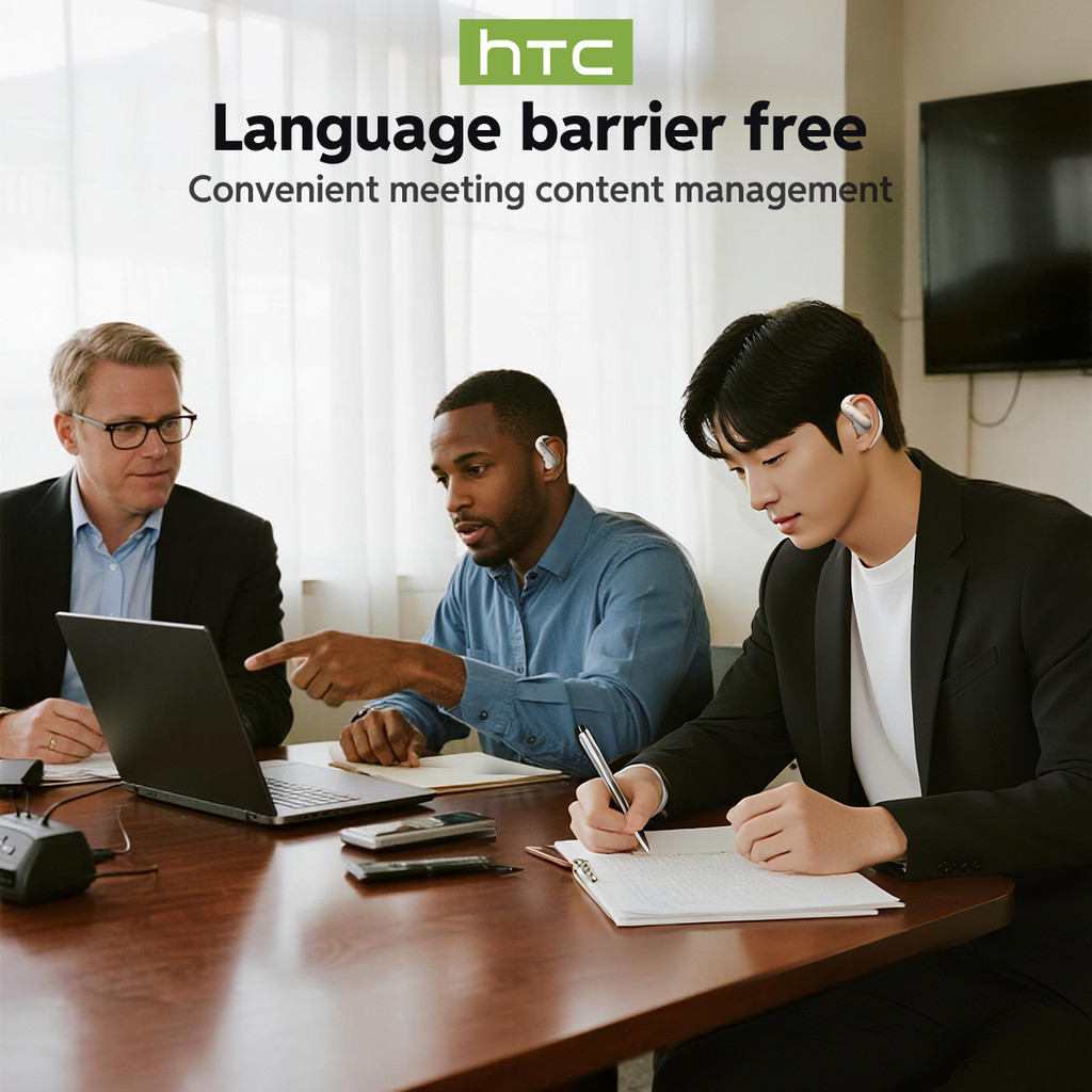 Tai nghe dịch thuật AI HTC NE52 V6.0 Tai nghe Bluetooth loại bỏ tiếng ồn HIFI Âm nhạc và chơi game Tai nghe không dây có độ trễ thấp | BigBuy360 - bigbuy360.vn