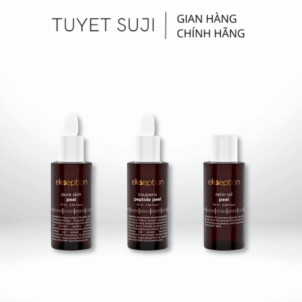 [ 10ml dùng thử ] Tinh Chất Peel Da Ekseption Pure Skin - Retin-oil - Couperix