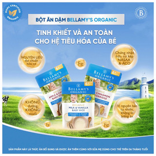 Bột ăn dặm Bellamy’s Organic Úc cho bé từ 4 tháng
